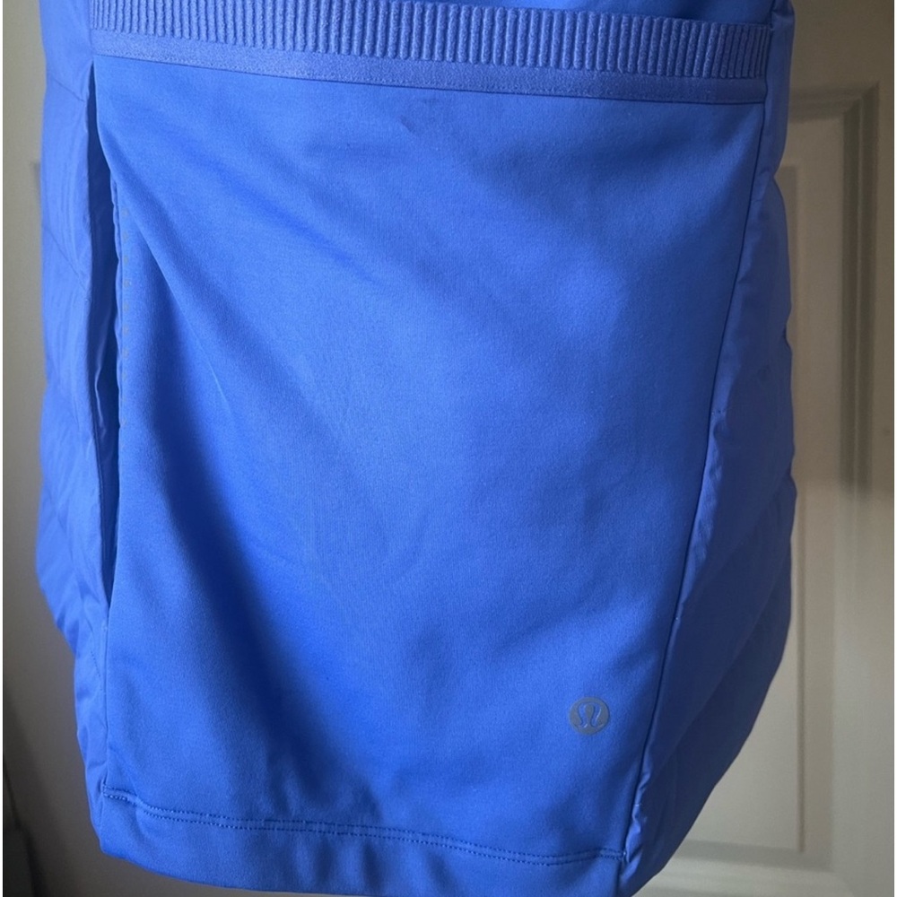 Lululemon down for it all vest Blue SZ 14 New! - Picture 8 of 10